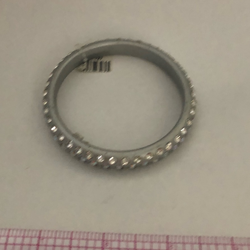 Plastic and crystal bangle